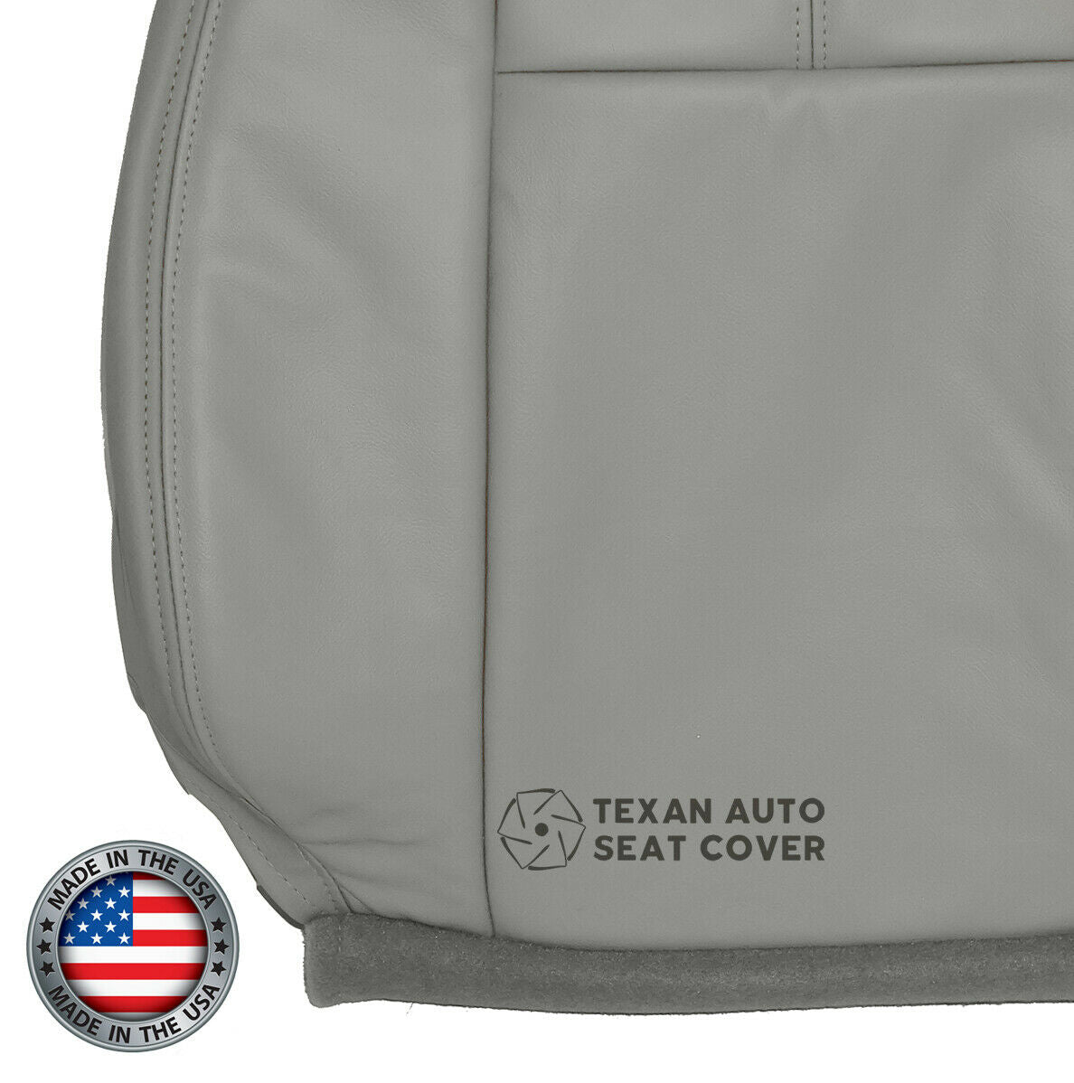 Fits 2007, 2008, 2009, 2020, 2011, 2012, 2013 Chevy Avalanche Passenger Side Lean Back Synthetic Leather Replacement Seat Cover Gray