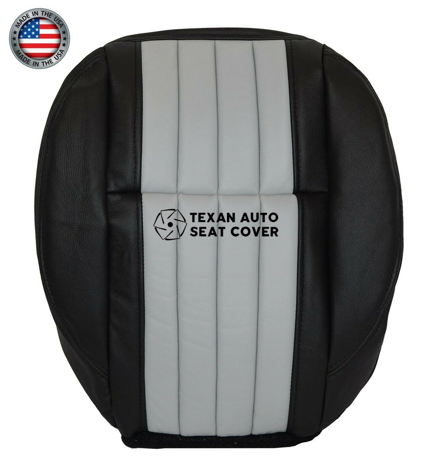 2003 Ford F150 Harley Davidson Second Row Bottom Leather Seat Cover Black/Gray