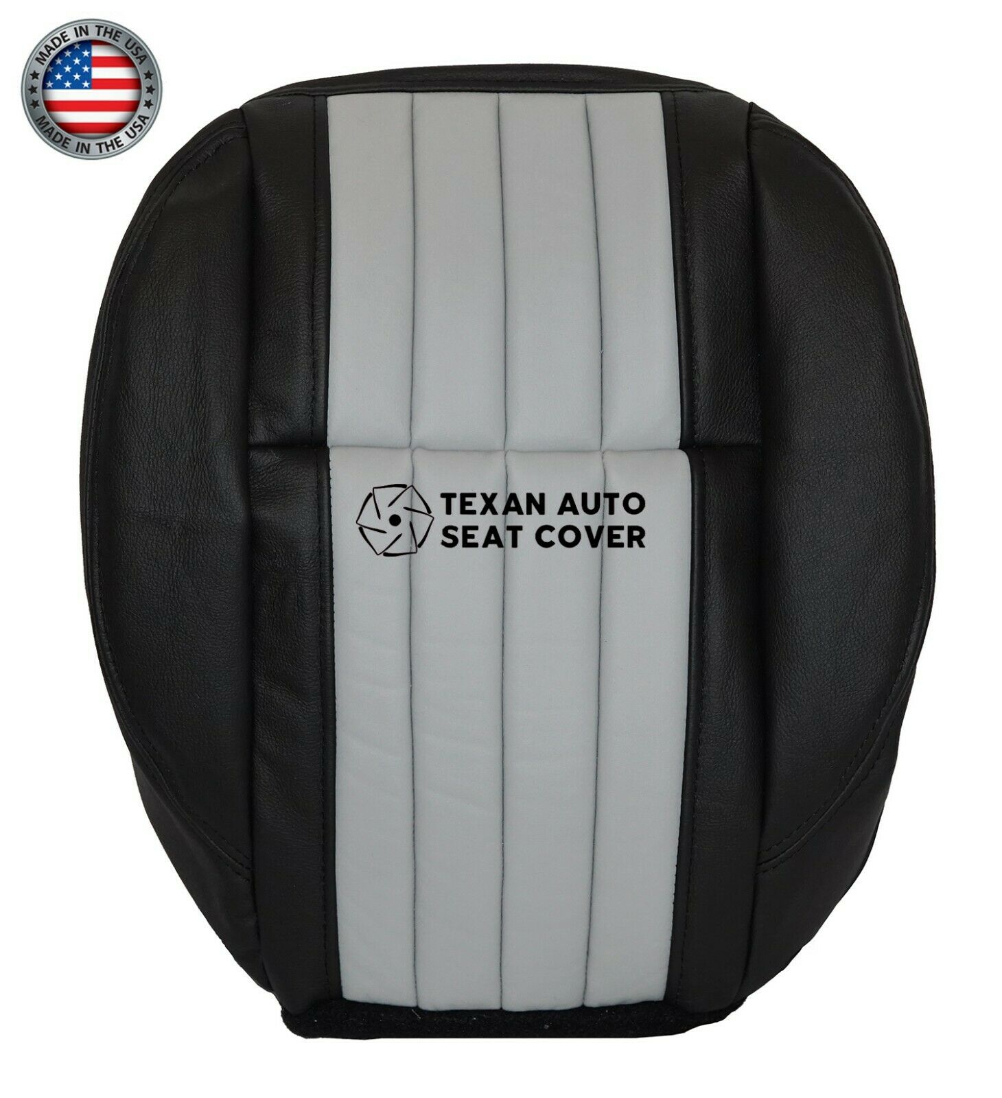 2003 Ford F150 Harley Davidson Second Row Bottom Leather Seat Cover Black/Gray