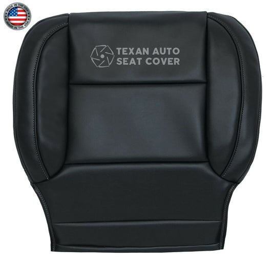 2015, 2016, 2017, 2018 , 2019 GMC Yukon, Yukon XL Driver Side Bottom Synthetic Leather Replacement Seat Cover Black