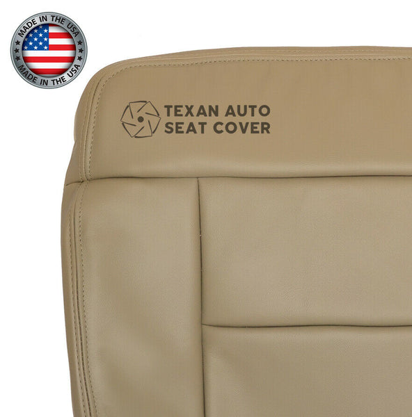 2005, 2006, 2007, 2008, Ford F-150 Lariat Passenger Bottom Leather Replacement Seat Cover Pebble Tan