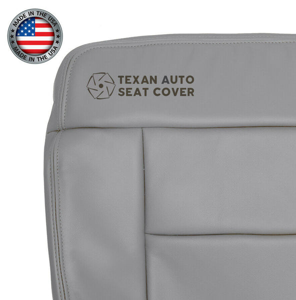 2005, 2006, 2007, 2008  Ford F-150 Lariat Driver Bottom Leather Replacement Seat Cover Gray