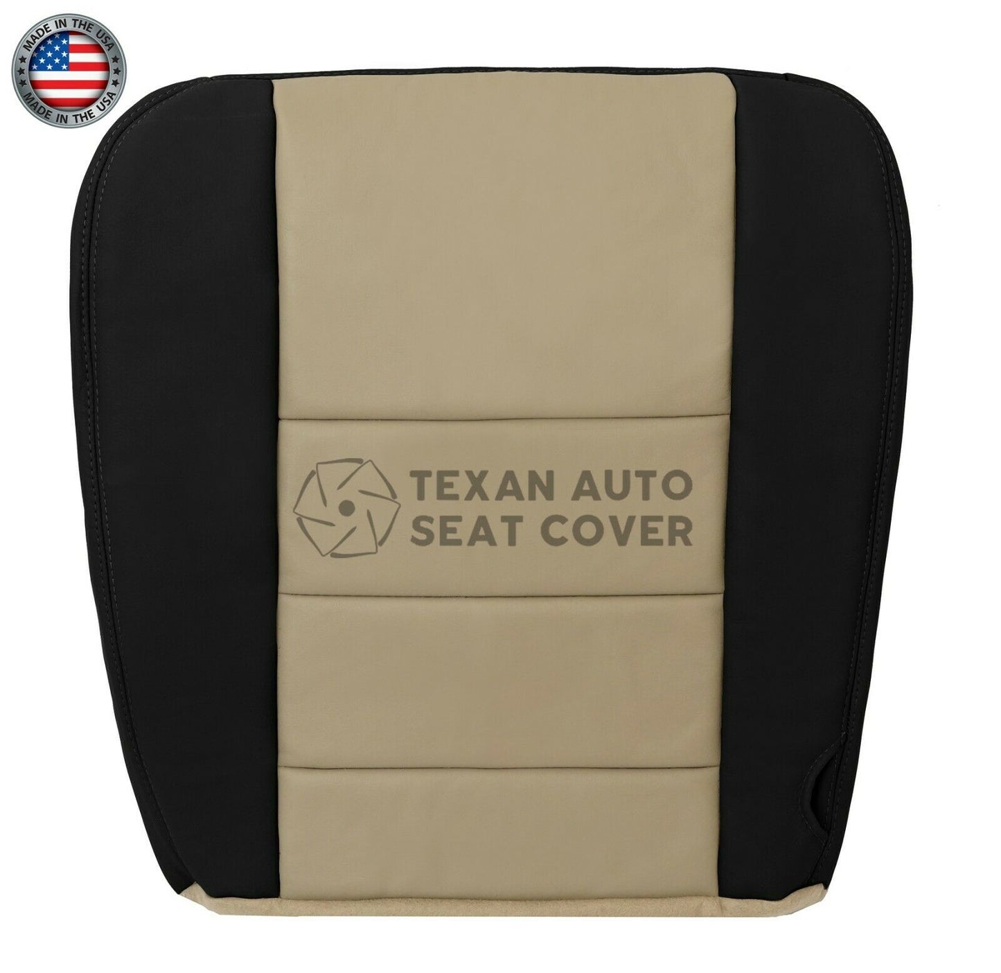 2005 Ford Excursion Eddie Bauer Driver Side Bottom Replacement  Leather Seat Cover Tan