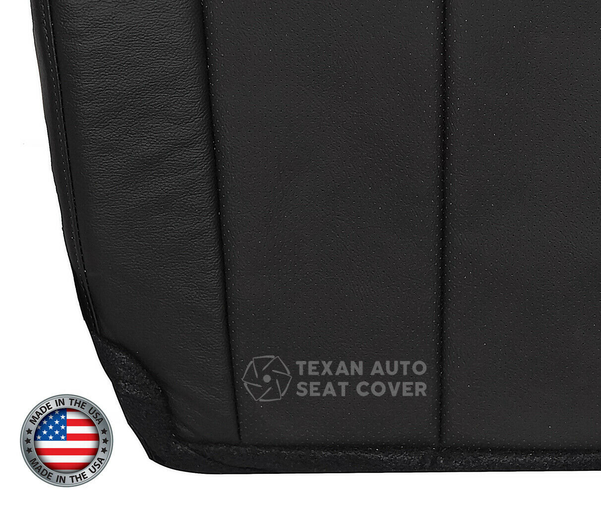 Fits 2007 to 2014 Ford Expedition Driver Side Bottom Perforated Leather Replacement Seat Cover Black