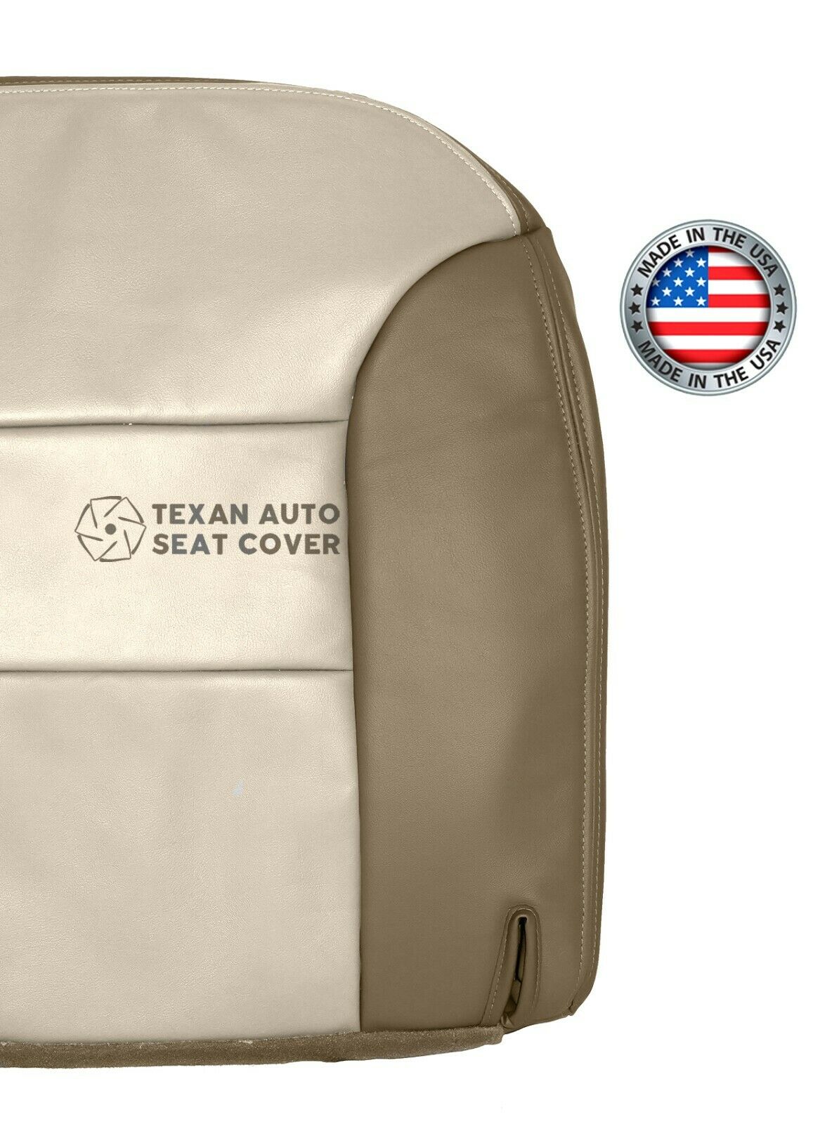 1999, 2000 Chevy Tahoe Limited, Z71 Driver Side Bottom Synthetic Leather Seat Cover 2Tone Tan