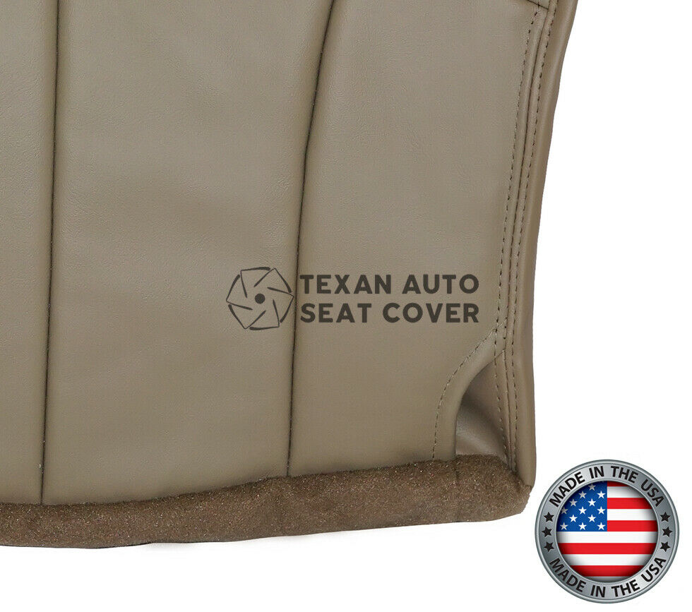 2000, 2001 Ford F150 Lariat Single-Cab, Super-Cab, Extended-Cab Passenger Side Bottom Synthetic Leather Replacement Seat Cover Tan