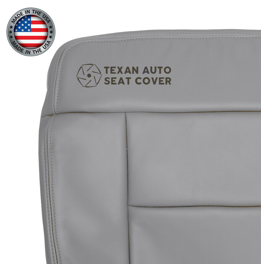 2005, 2006, 2007, 2008 Ford F-150 Lariat  Driver Bottom Synthetic Leather Replacement Seat Cover Gray