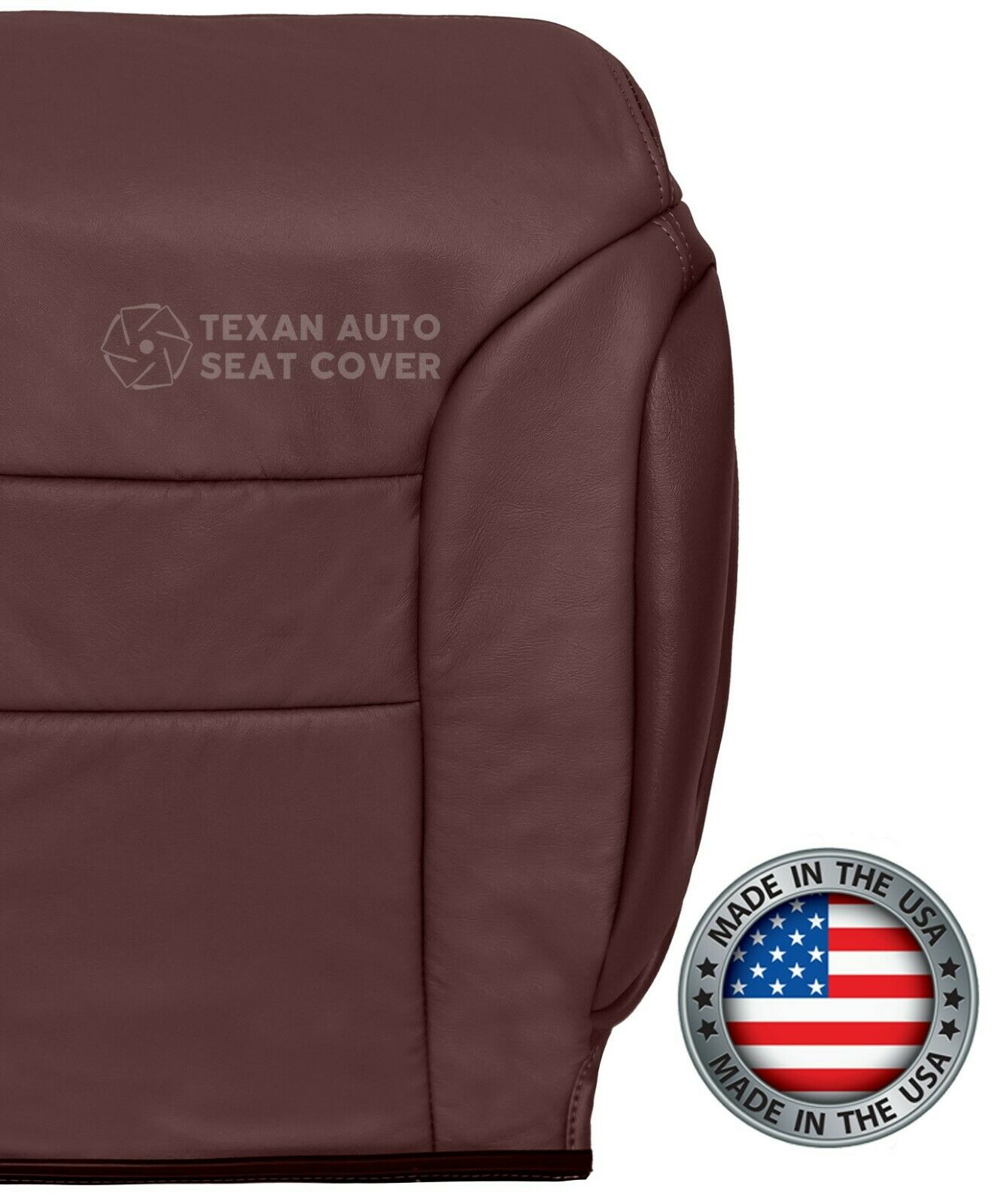 1995, 1996, 1997, 1998, 1999,GMC Sierra 1500 2500 3500 SLT.SLE. Z71. Driver Side Lean Back Synthetic Leather Replacement Seat Cover Red