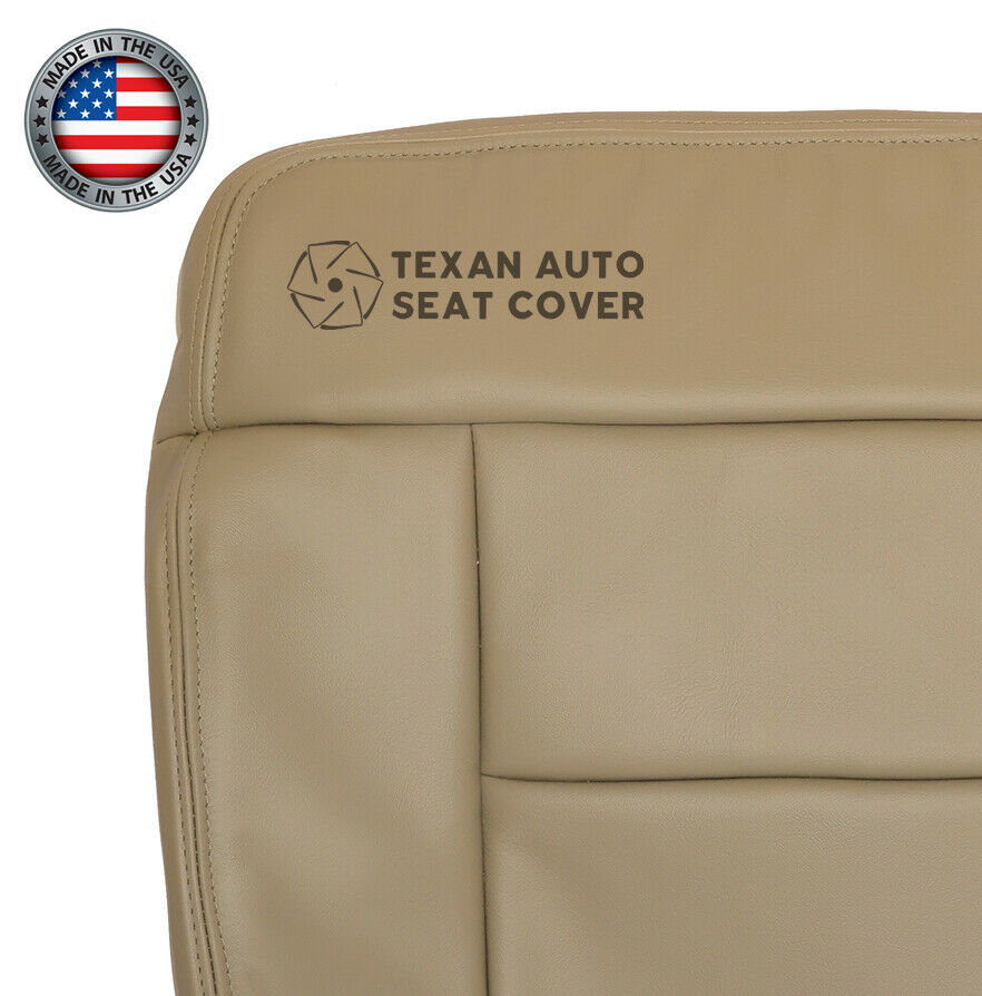 2005, 2006, 2007, 2008, Ford F-150 Lariat Passenger Bottom Synthetic Leather Replacement Seat Cover Pebble Tan