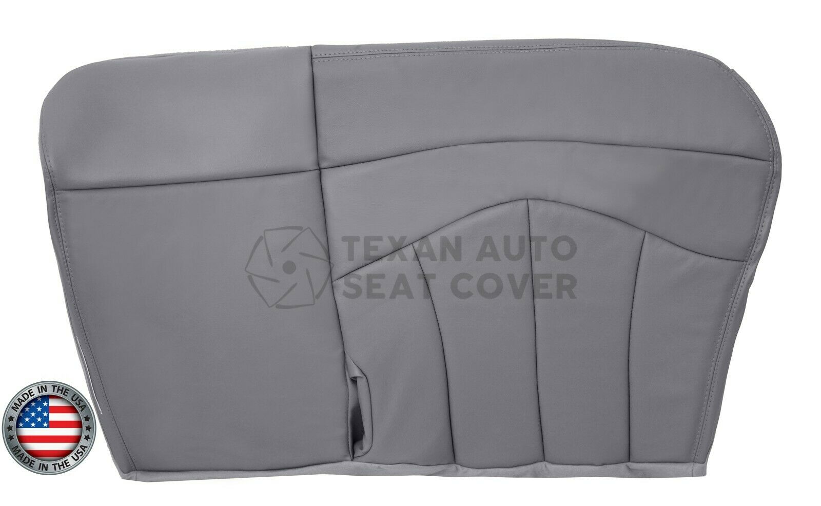 1999, 2000, 2001 Ford F150 Lariat Passenger Bench Leather Seat Cover Gray 60/40