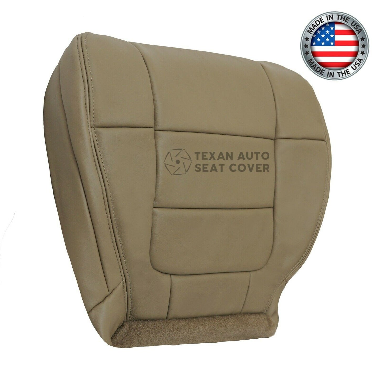 2001, 2002 Ford F150 Lariat  Super Cab, Extended Cab Passenger Bottom Synthetic Leather Seat Cover Tan