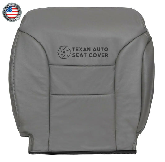 1995, 1996, 1997, 1998, 1999 Chevy Tahoe Suburban 1500 2500 LT LS 2WD, 4X4 Driver Side Lean Back Synthetic Leather Replacement Cover Gray
