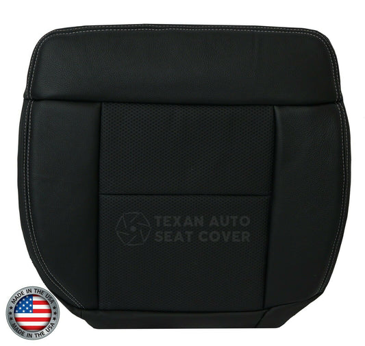 2005, 2006, 2007, 2008 Ford F-150 Lariat Driver Bottom Leather Replacement Seat Cover Black