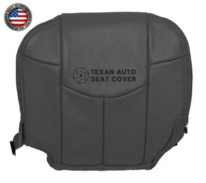 Fits 2002 Chevy Avalanche 1500 2500 LT LS Z71 Z66 Driver Side Bottom Synthetic Leather Replacement Seat Cover Dark Gray