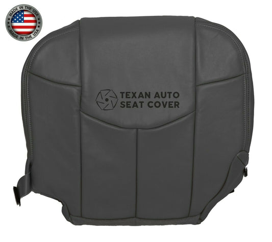 Fits 2002 Chevy Avalanche 1500 2500 LT LS Z71 Z66 Passenger Side Bottom Synthetic Leather Replacement Seat Cover Dark Gray
