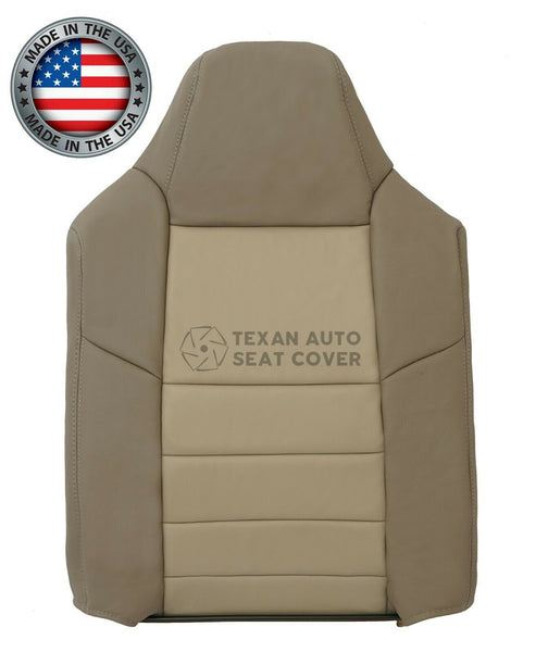 2002, 2003, 2004 Ford Excursion Eddie Bauer Driver Side Lean Back Leather Replacement Seat Cover Tan