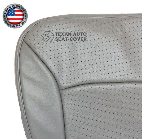 2004 2005 2006 2007 2008 Ford E150 E250 E350 E450 E550 Econoline Van Driver Side Bottom Perforated Synthetic Leather Replacement Cover Gray