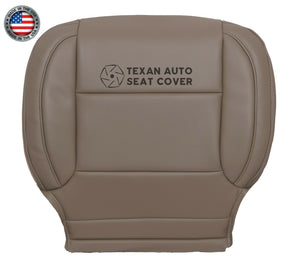 2014 to 2019 Chevy Silverado Driver Side Bottom Synthetic Leather Seat Cover Dune Tan