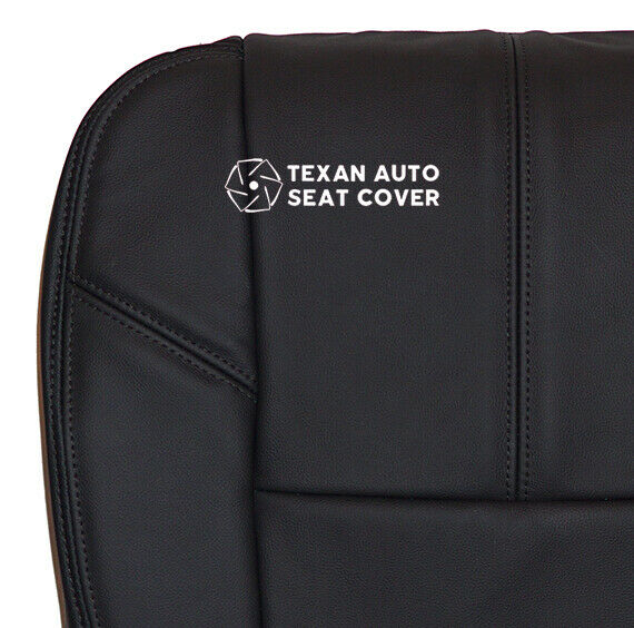 Fits 2007, 2008, 2009, 2020, 2011, 2012, 2013 Chevy Avalanche Passenger Side Bottom Synthetic Leather Replacement Seat Cover Black