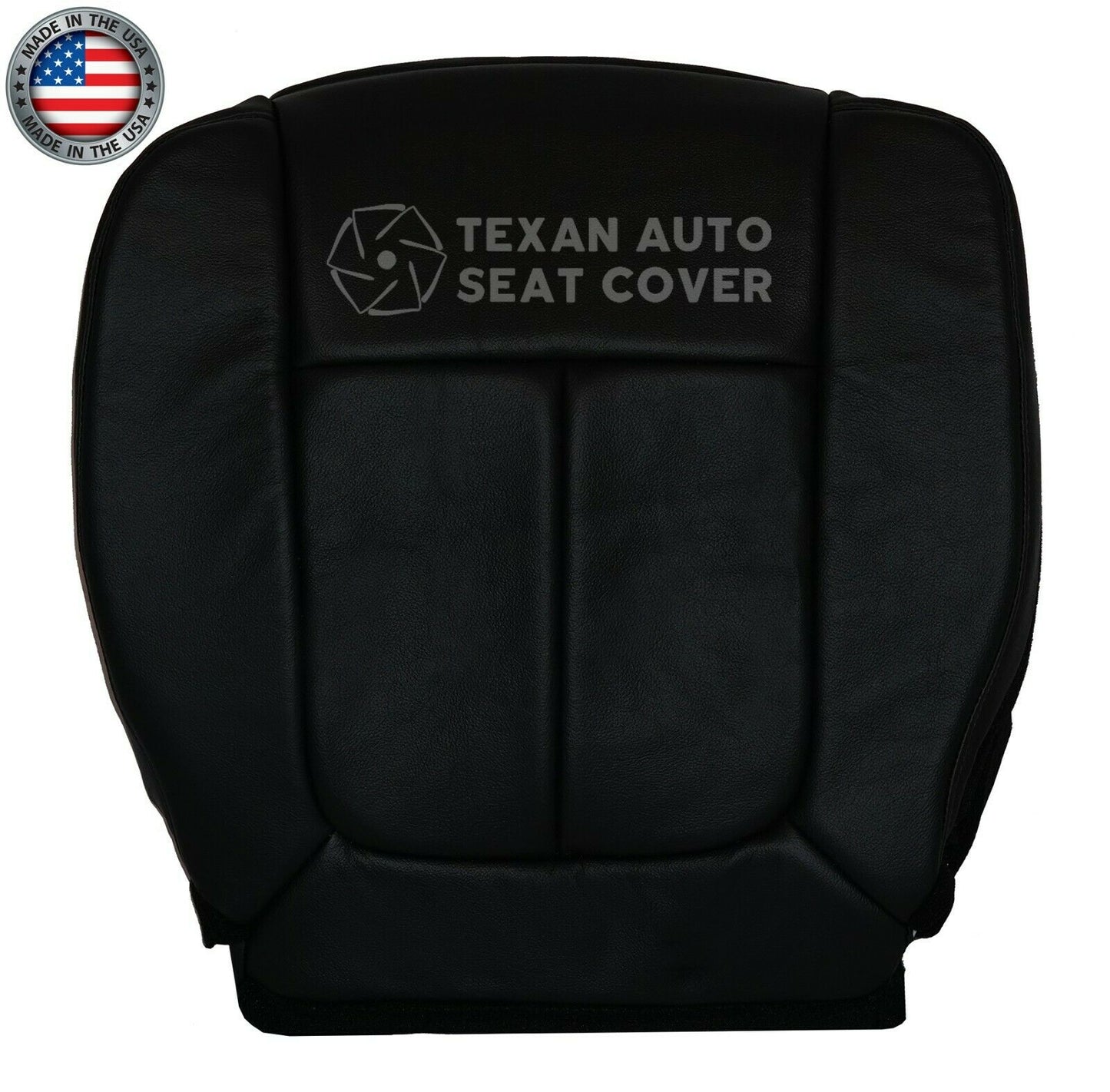 2009, 2010, 2011, 2012, 2013, 2014 Ford F150 Lariat Passenger Bottom  Leather Seat Cover Black