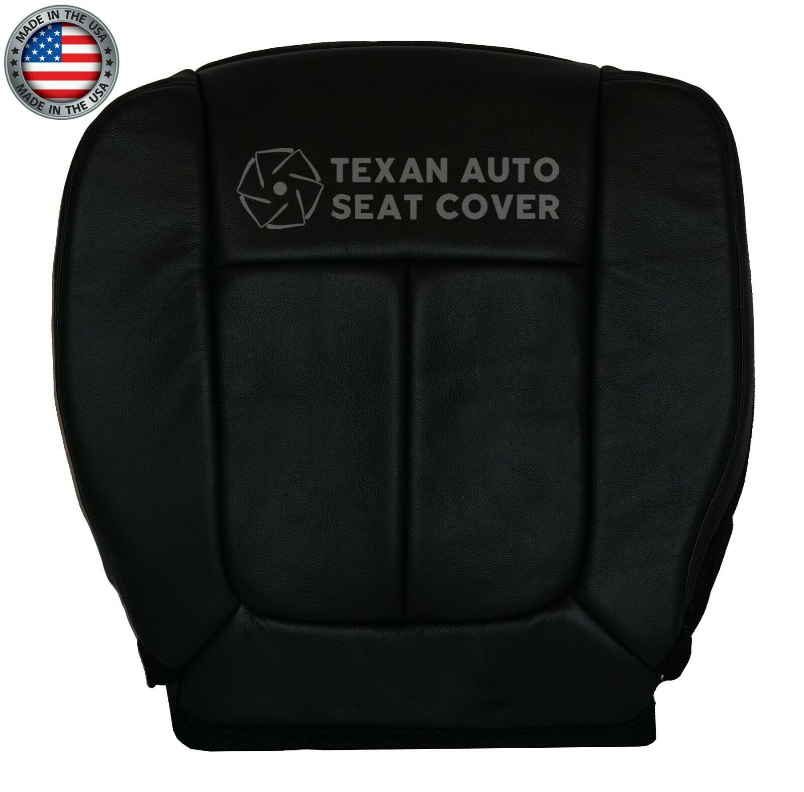 2009, 2010, 2011, 2012, 2013, 2014 Ford F150 Lariat Passenger Bottom  Leather Seat Cover Black