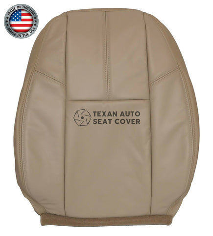 Fits 2007, 2008, 2009, 2010, 2011, 2012, 2013, 2014 GMC Yukon, Yukon XL Passenger Side Lean Back Synthetic Leather Replacement Seat Cover Tan