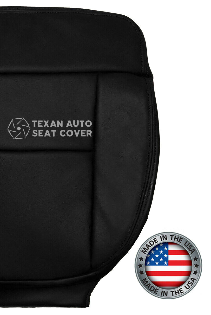 2005, 2006, 2007, 2008 Ford F-150 Lariat Driver Bottom Leather Replacement Seat Cover Black