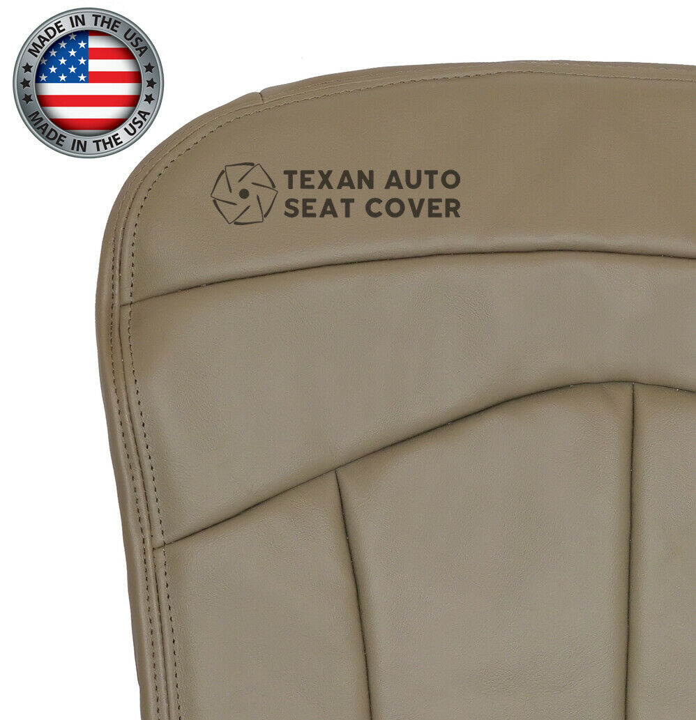 2000, 2001 Ford F150 Lariat Single-Cab, Super-Cab, Extended-Cab Driver Side Bottom Leather Replacement Seat Cover Tan