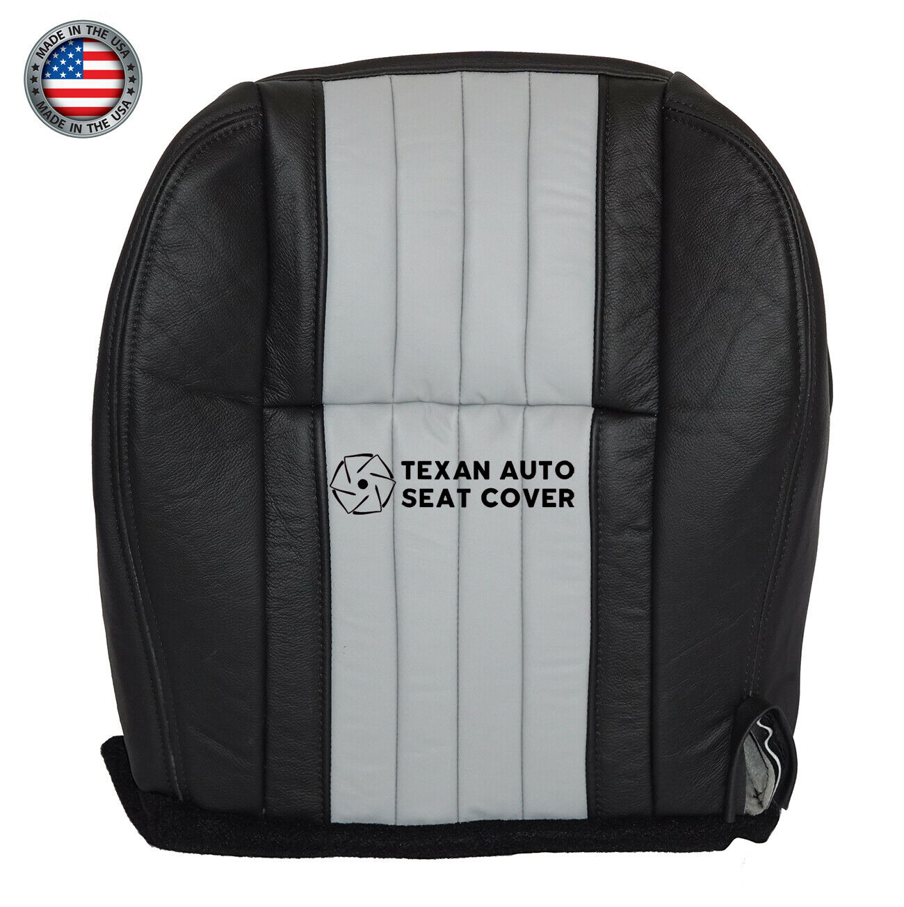 2003 Ford F-150 Harley Davidson Crew Cab Pickup 4-Door Passenger Bottom fully Synthetic Leather Seat Cover 2Tone