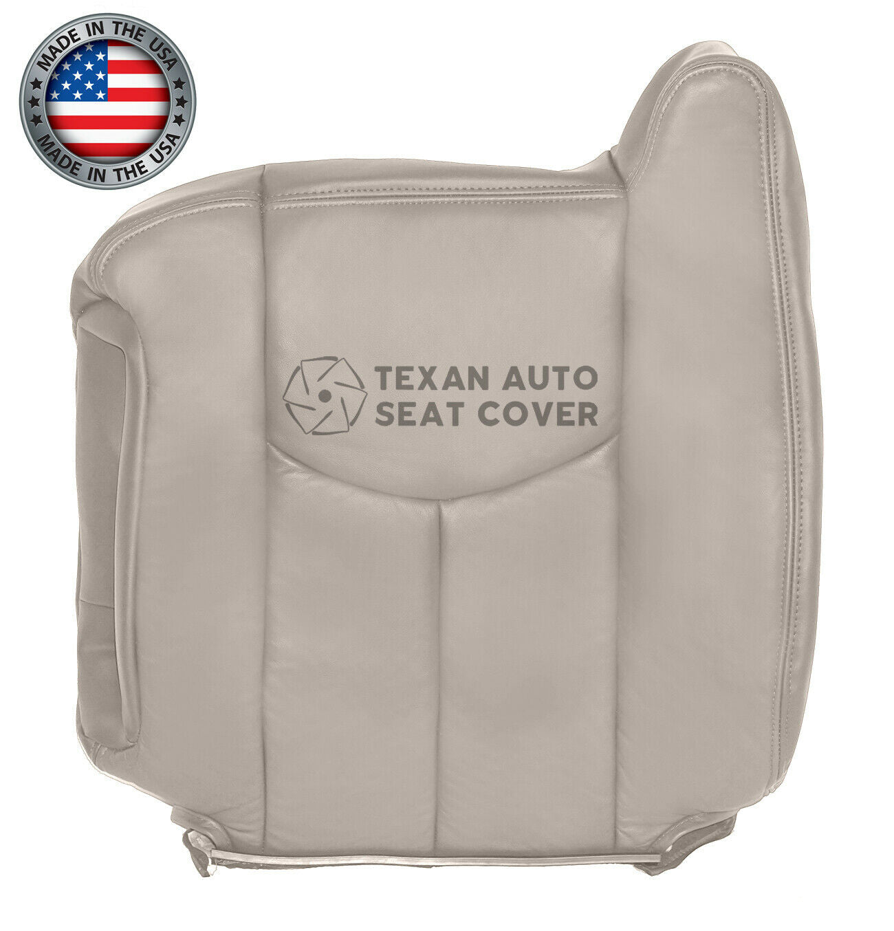 Fits 2005, 2006 Chevy Avalanche 1500 2500 LT LS Z71, Z66 Driver Side Lean Back  Synthetic Leather Replacement Seat Cover Shale