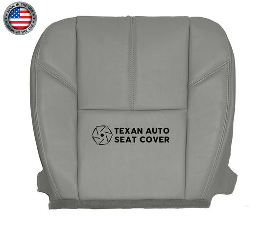 2007, 2008, 2009, 2010, 2011, 2012, 2013, 2014 GMC Sierra Denali, SLT, SLE, SL Driver Side Bottom Synthetic Leather Replacement Seat Cover Gray