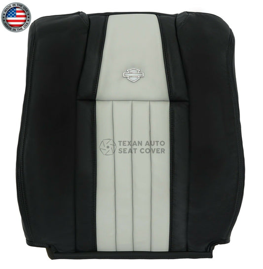 2003 Ford F-150 Harley Davidson Crew Cab Pickup 4-Door Passenger Lean Back Fully Synthetic Leather Seat Cover 2Tone