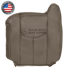 2003, 2004, 2005, 2006, 2007 GMC Sierra  SLT SLE Passenger Side Lean Back Leather Replacement Seat Cover Tan