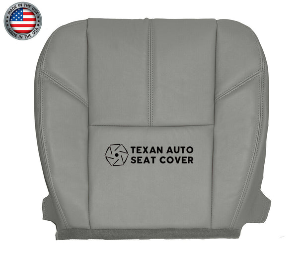 Fits 2007, 2008, 2009, 2020, 2011, 2012, 2013 Chevy Avalanche Passenger Side Bottom Synthetic Leather Replacement Seat Cover Gray