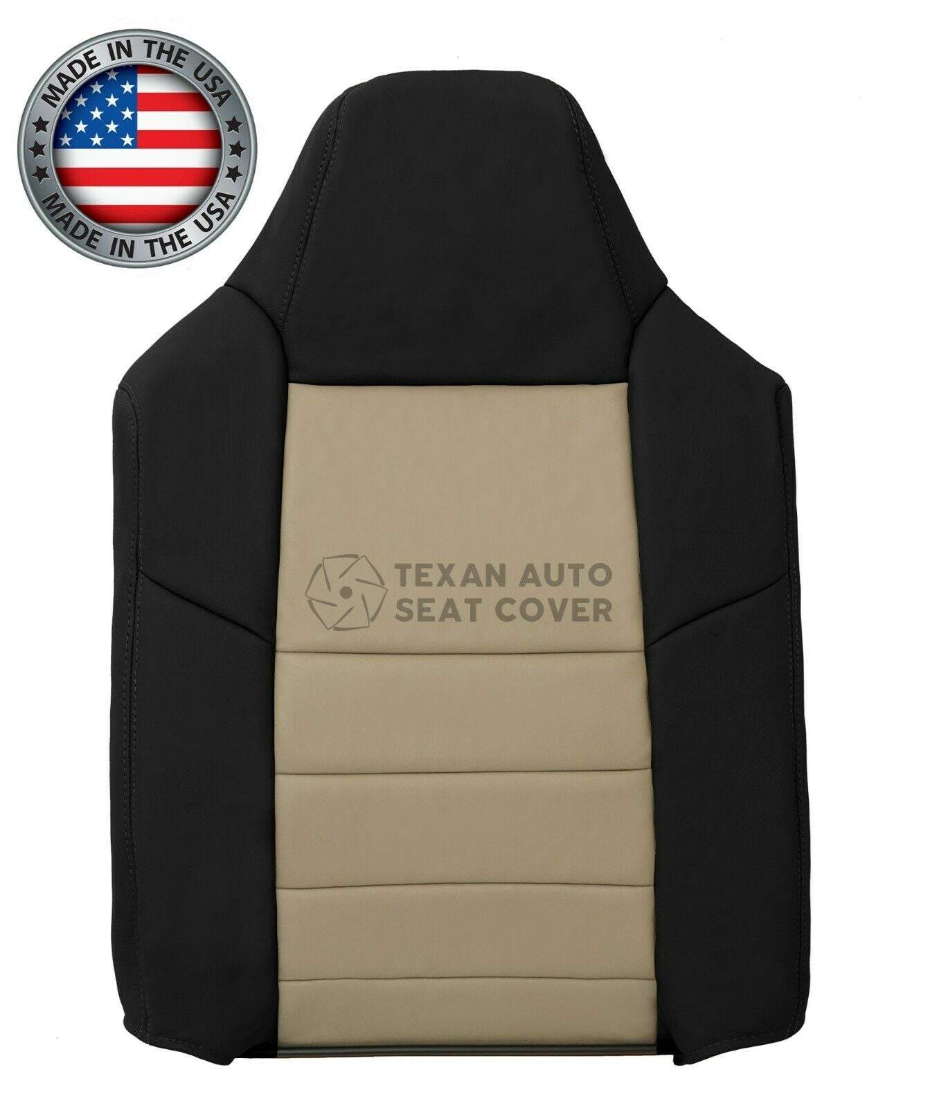 2005 Ford Excursion Eddie Bauer Driver Side Lean Back  Synthetic Leather Seat Cover Tan