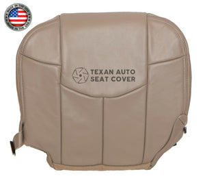 Fits 2002 Chevy Avalanche 1500 2500 LT LS Z71, Z66 Driver Side Bottom Leather Replacement Seat Cover Tan