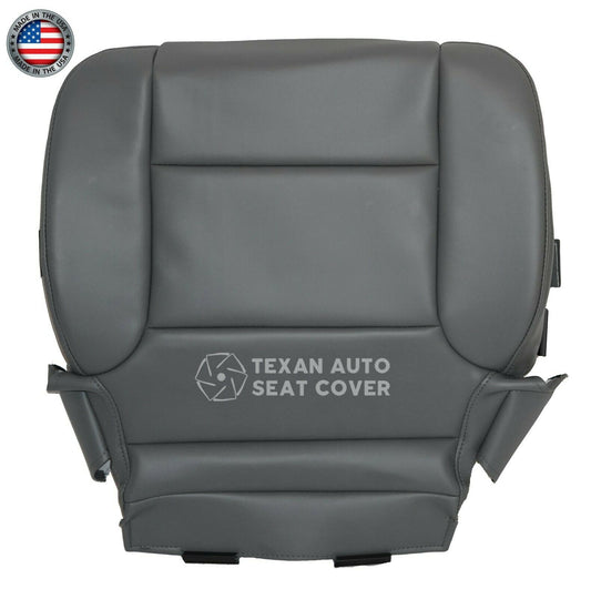 2014 to 2019 Chevy Silverado Driver Side Bottom Synthetic Leather Replacement Seat Cover Gray