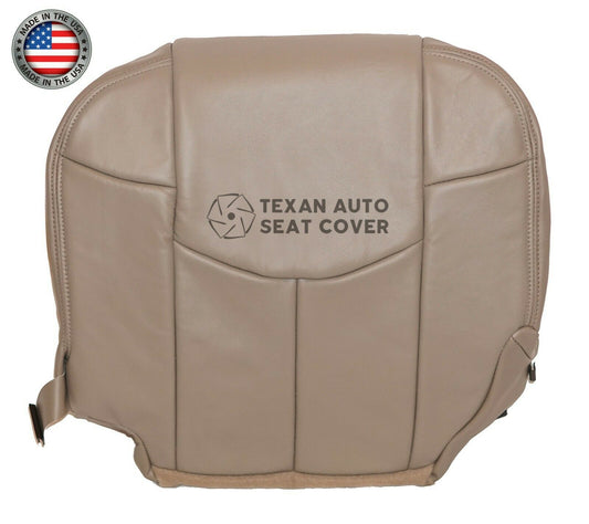 Fits 2002 Chevy Avalanche 1500 2500 LT LS Z71, Z66 Passenger Side Bottom Leather Replacement Seat Cover Tan
