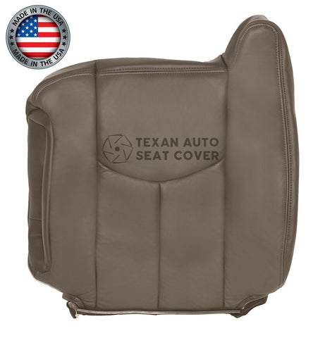 Fits 2003, 2004 Chevy Avalanche 1500 2500 LT LS Z71, Z66 Driver Side Lean Back Leather Replacement Seat Cover Tan