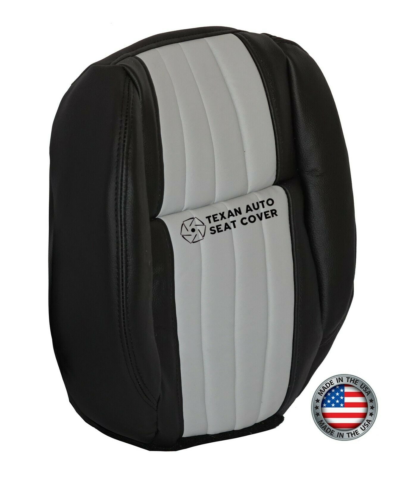 2003 Ford F150 Harley Davidson Second Row Bottom Synthetic Leather Seat Cover Black/Gray