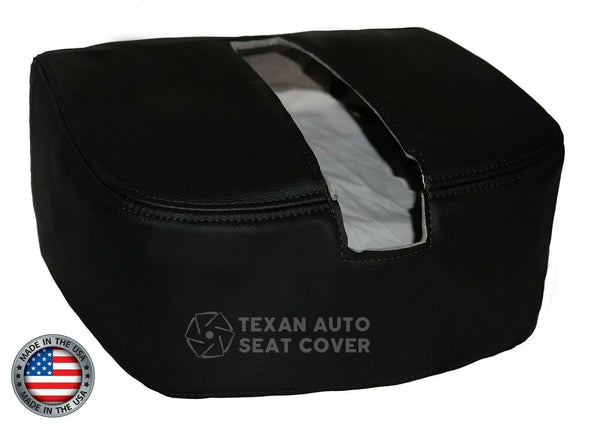 Fits 2007, 2008, 2009, 2010, 2011, 2012, 2013, 2014 GMC Yukon, Yukon XL  Center Console Synthetic Leather Replacement Cover Black