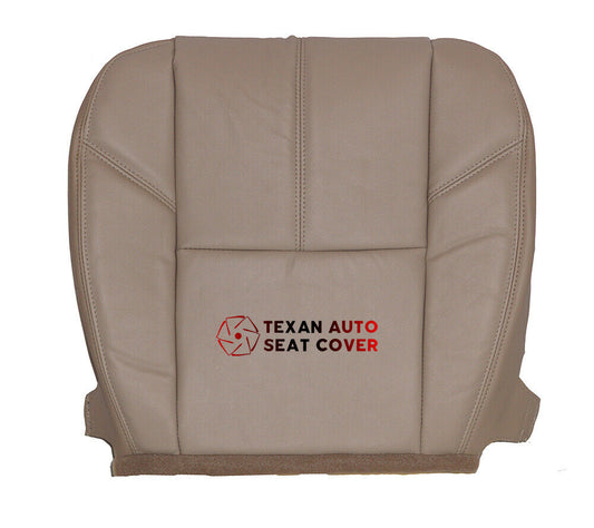 2007, 2008, 2009, 2010, 2011, 2012, 2013, 2014 GMC Sierra Denali, SLT, SLE, SL Driver Side Bottom Synthetic Leather Replacement Seat Cover Tan