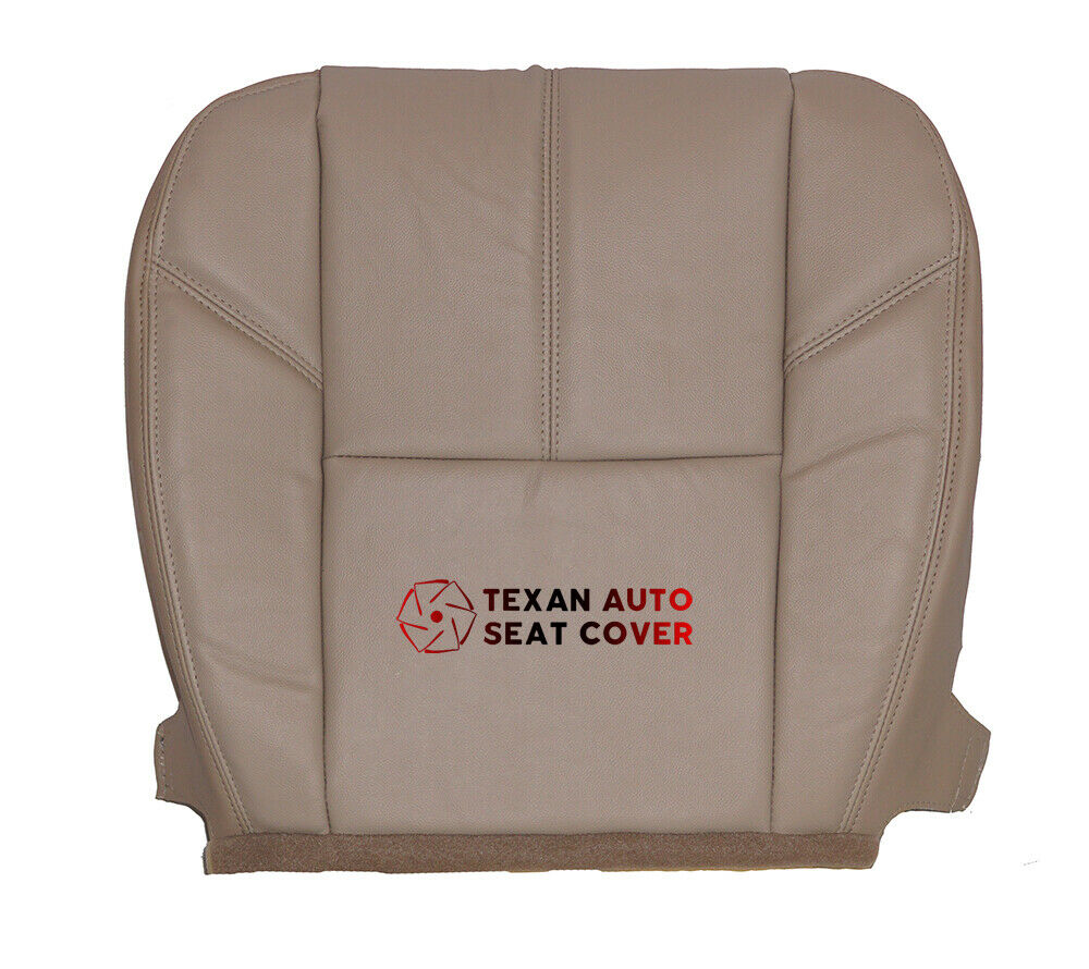 Fits 2007, 2008, 2009, 2020, 2011, 2012, 2013 Chevy Avalanche Driver Side Bottom Leather Replacement Seat Cover Tan