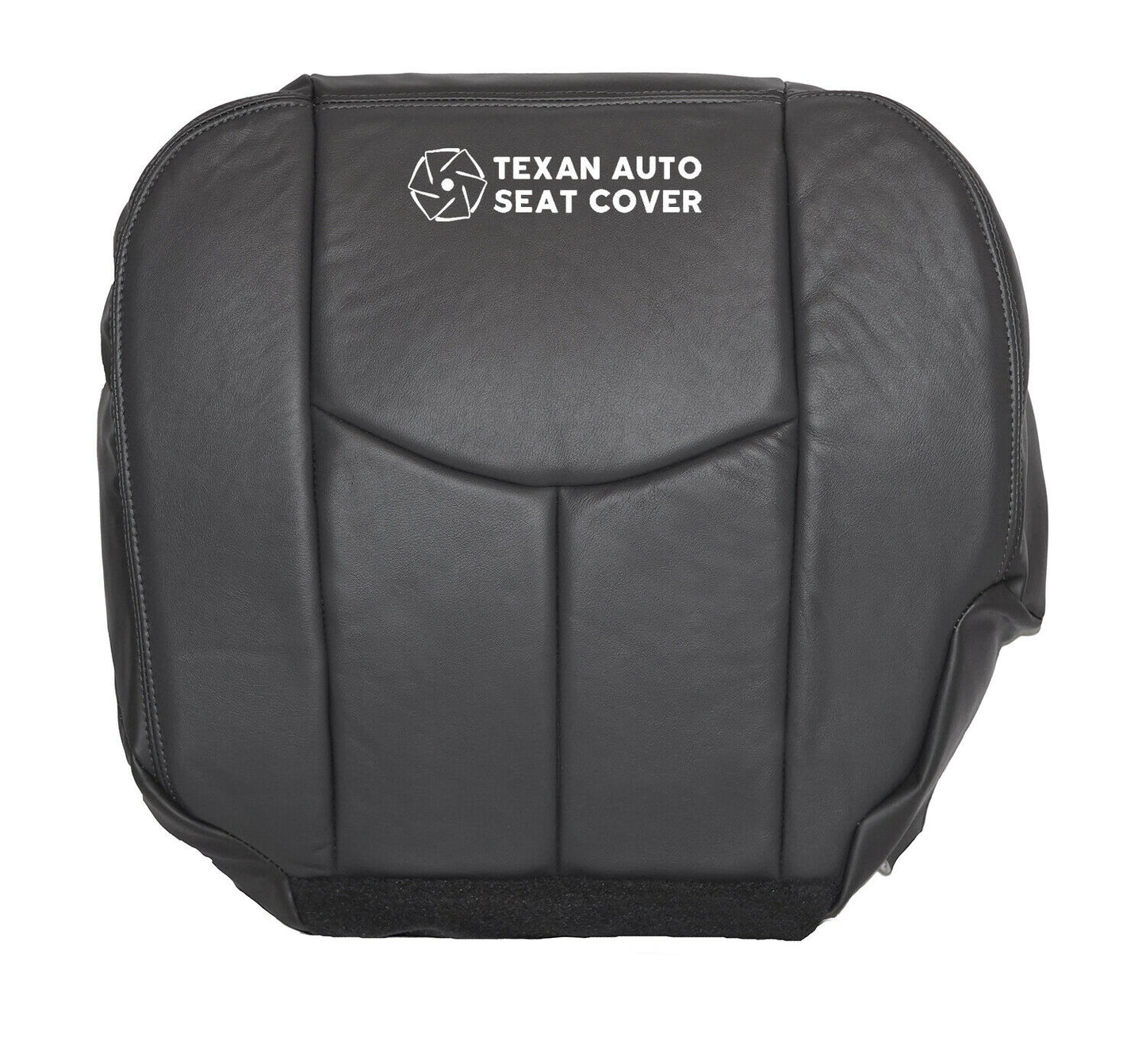 Fits 2003, 2004 Chevy Avalanche 1500 2500 LT LS Z71, Z66 Driver Side Bottom Leather Replacement Seat Cover Dark Gray