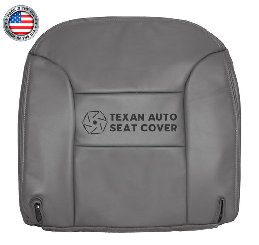 1995, 1996, 1997, 1998, 1999 GMC Sierra 1500 2500 3500 SLT SLE Z71 Driver Side Bottom Synthetic Leather Replacement Seat Cover Gray