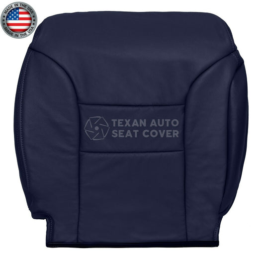 1995, 1996, 1997, 1998, 1999 Chevy Tahoe Suburban 1500 2500 LT LS 2WD, 4X4 Driver Side Lean Back Synthetic Leather Replacement Cover Blue