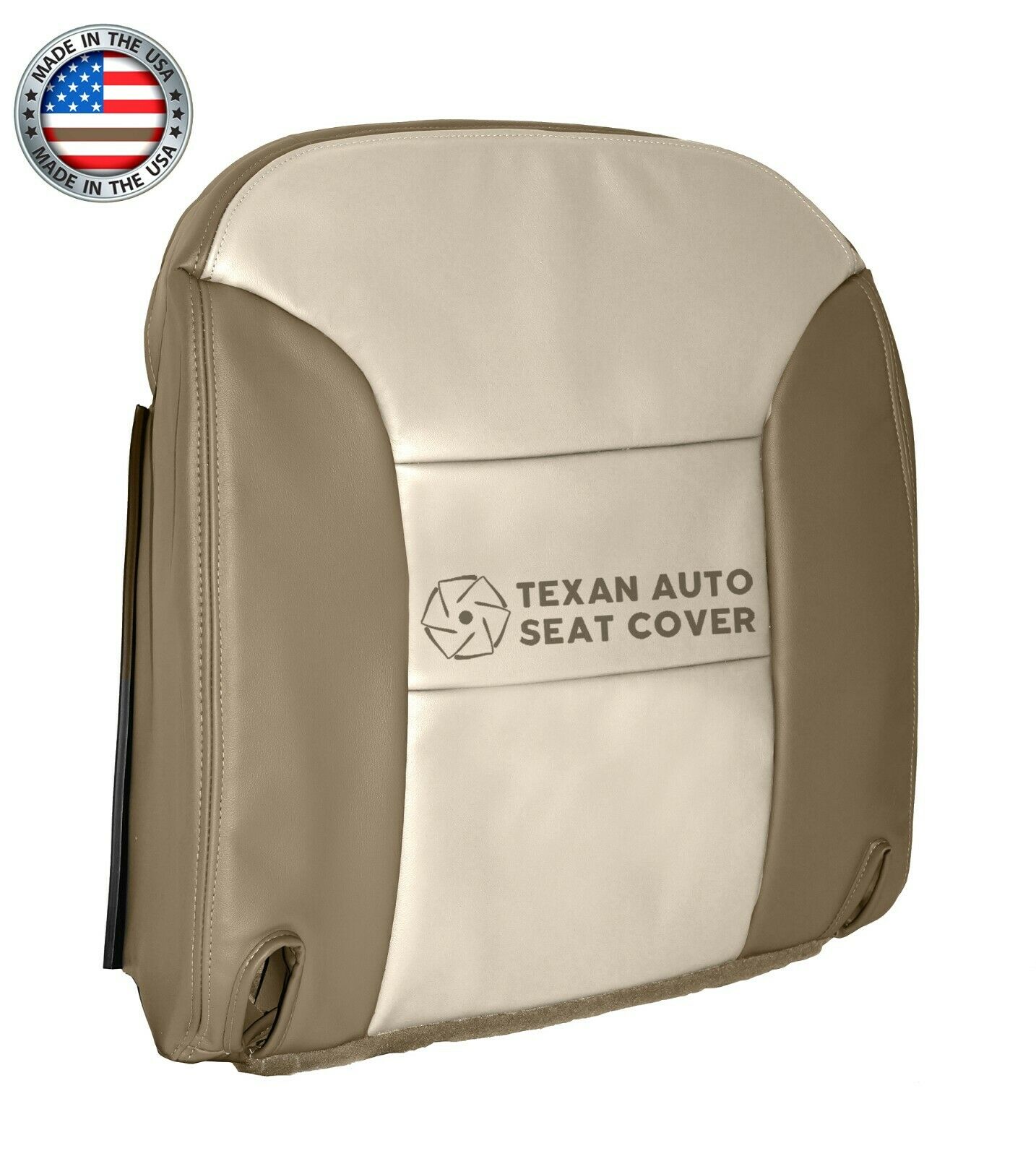 1999, 2000 Chevy Tahoe Limited, Z71 Driver Side Bottom Synthetic Leather Seat Cover 2Tone Tan