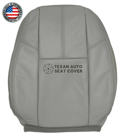 Fits 2007, 2008, 2009, 2020, 2011, 2012, 2013 Chevy Avalanche Driver Side Lean Back Leather Replacement Seat Cover Gray