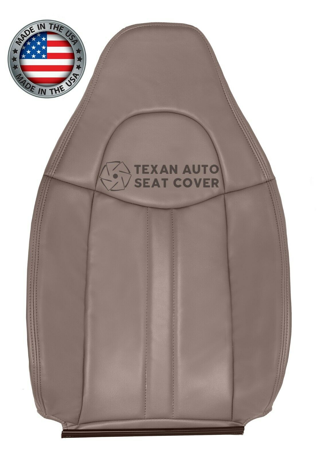 2003,2004,2005,2006,2007,2008, GMC SAVANA Driver Side Lean Back Synthetic Leather Replacement Seat Cover Tan