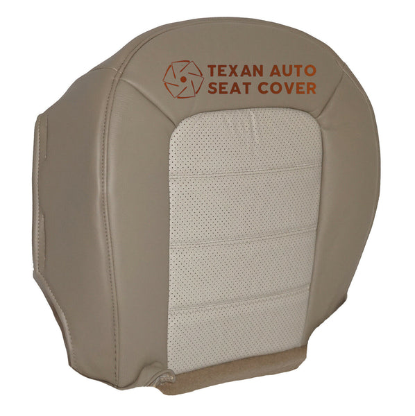 2002, 2003, 2004, 2005 Ford Explorer Eddie Bauer Passenger Bottom Replacement Leather Seat Cover 2Tone Tan